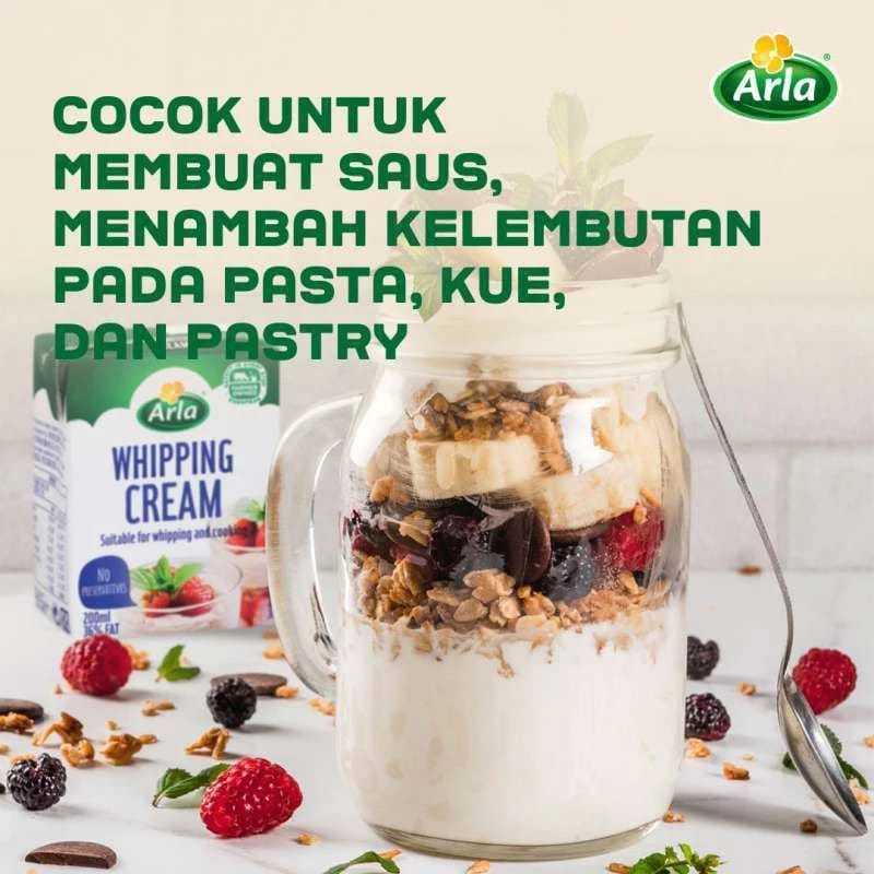 

[Whispers] WHIPPING CREAM ARLA 200ML // WHIP CREAM HALAL 1lt // CLASSIC CREAM CHEESE 150gr // WHIP