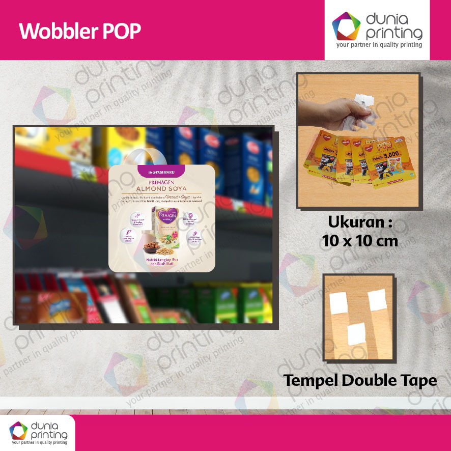 wobbler ac 260 grm - dengan mika + double tape