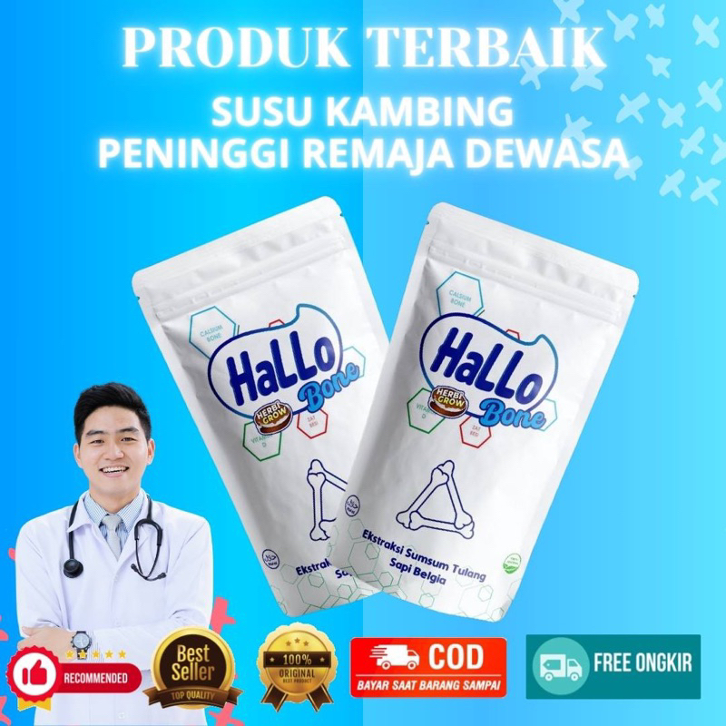 

Hilo Bone - Susu Peninggi Badan Remaja dan Dewasa , Susu Kaming Etawa Nikmat Gurih , Hallo Bone Naik 2-5Cm Hitungan Minggu by Egaputradewa