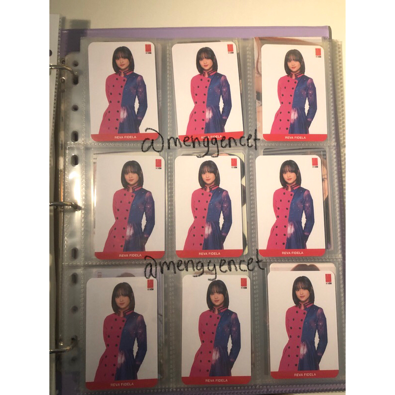 pc photocard reva fidela adel jkt48 mng nice to see you