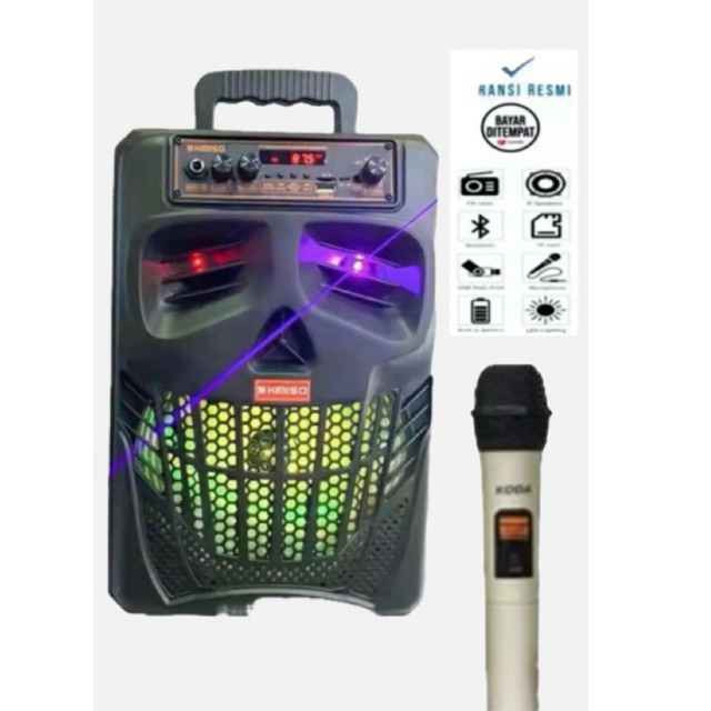 PROMO AWAL TAHUN SPEAKER BLUETOOTH POLYTRON MP3 mp4 ukuran jumbo bonus microphone