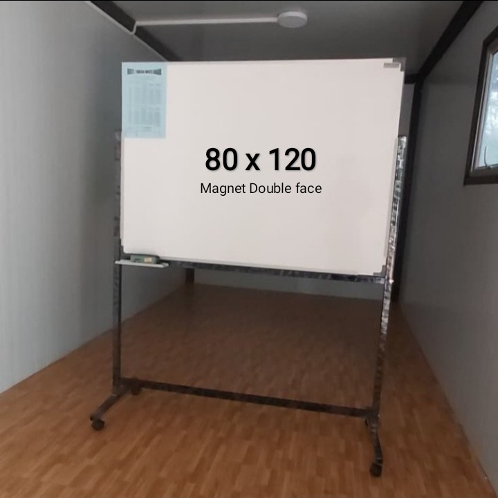 

Whiteboard double face 80 x 120 magnet