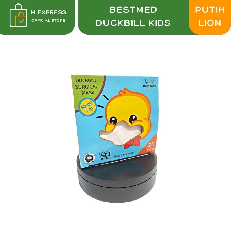 BEST MED - Masker Bestmed Duckbill Kids Lion Putih 3Ply