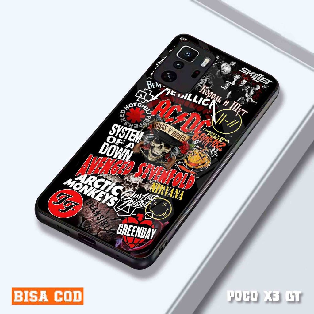 Casing Poco X3 GT - Case Poco X3 GT - Case Motif BAND - Kesing hp POCO X3 GT Pelindung hp Poco x3 gt
