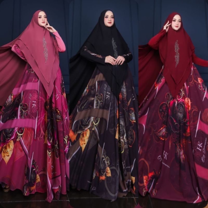 (25) HK JAMILA  Baju Dress Gamis Muslimah Jamila Series by HK Dermawan. TWear