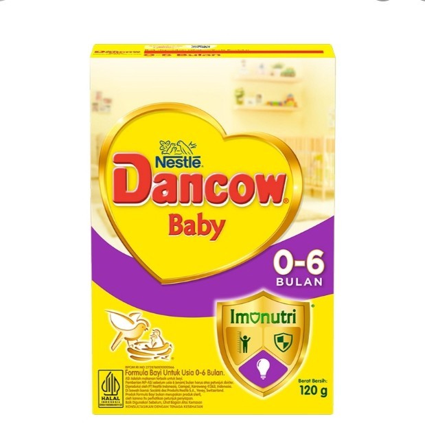 Dancow Baby susu Formula Bayi Usia 0 - 6 Bulan / 6 - 12 bulan 120 gr