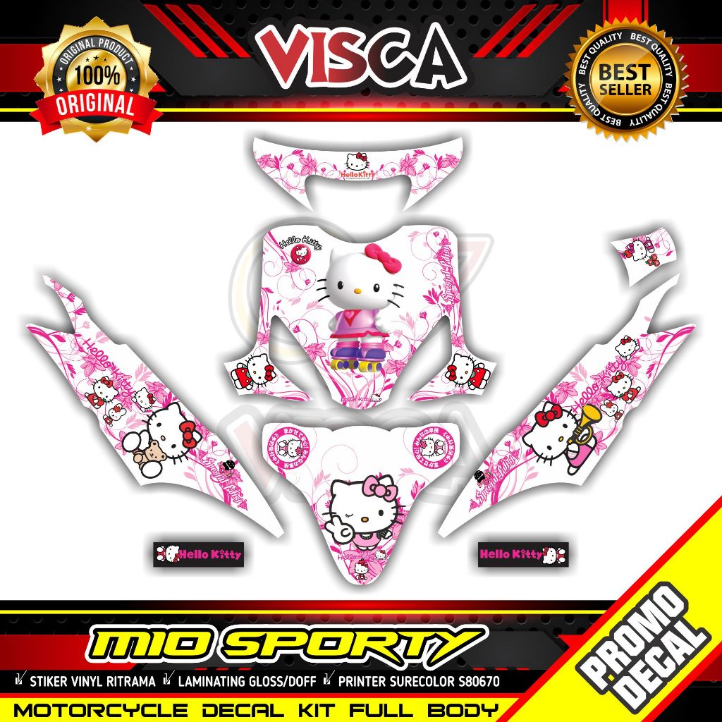 Decal Mio Sporty Full Body Stiker Mio Sporty Full Body Striping Mio Sporty Variasi Decal Hologram Mi