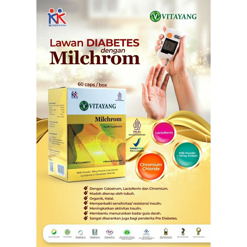 Vitayang Milchrom Obat Diabetes 60 caps