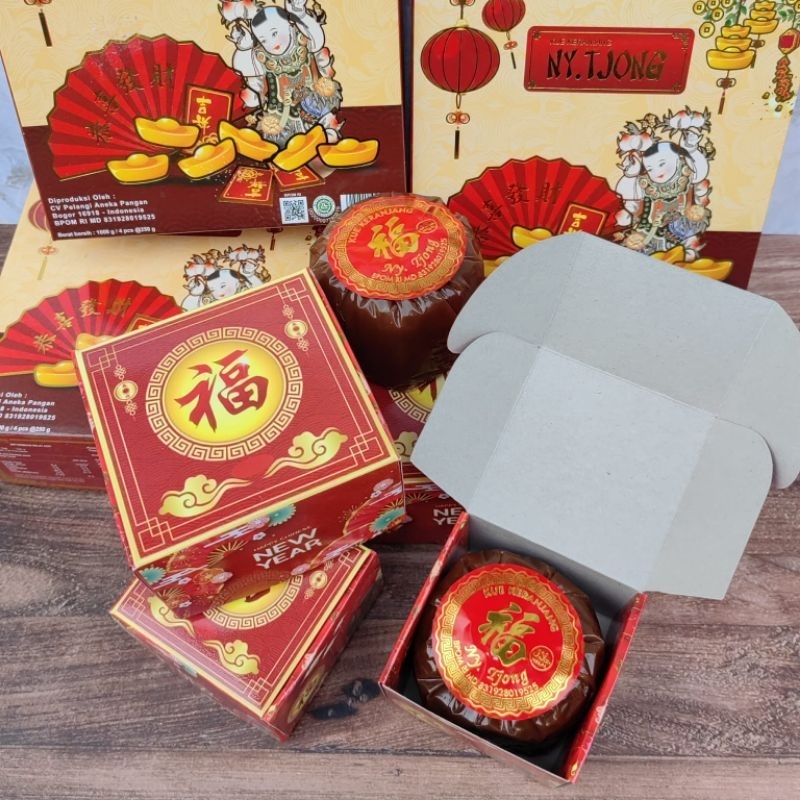 

1 pcs kue keranjang ny Tjong parcel gift box dodol imlek kue cina sincia