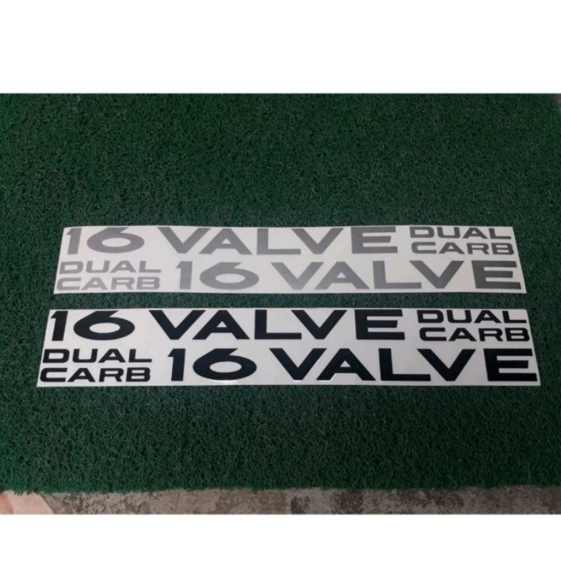 Stiker dual carb 16 valve grand Civic LX nouva