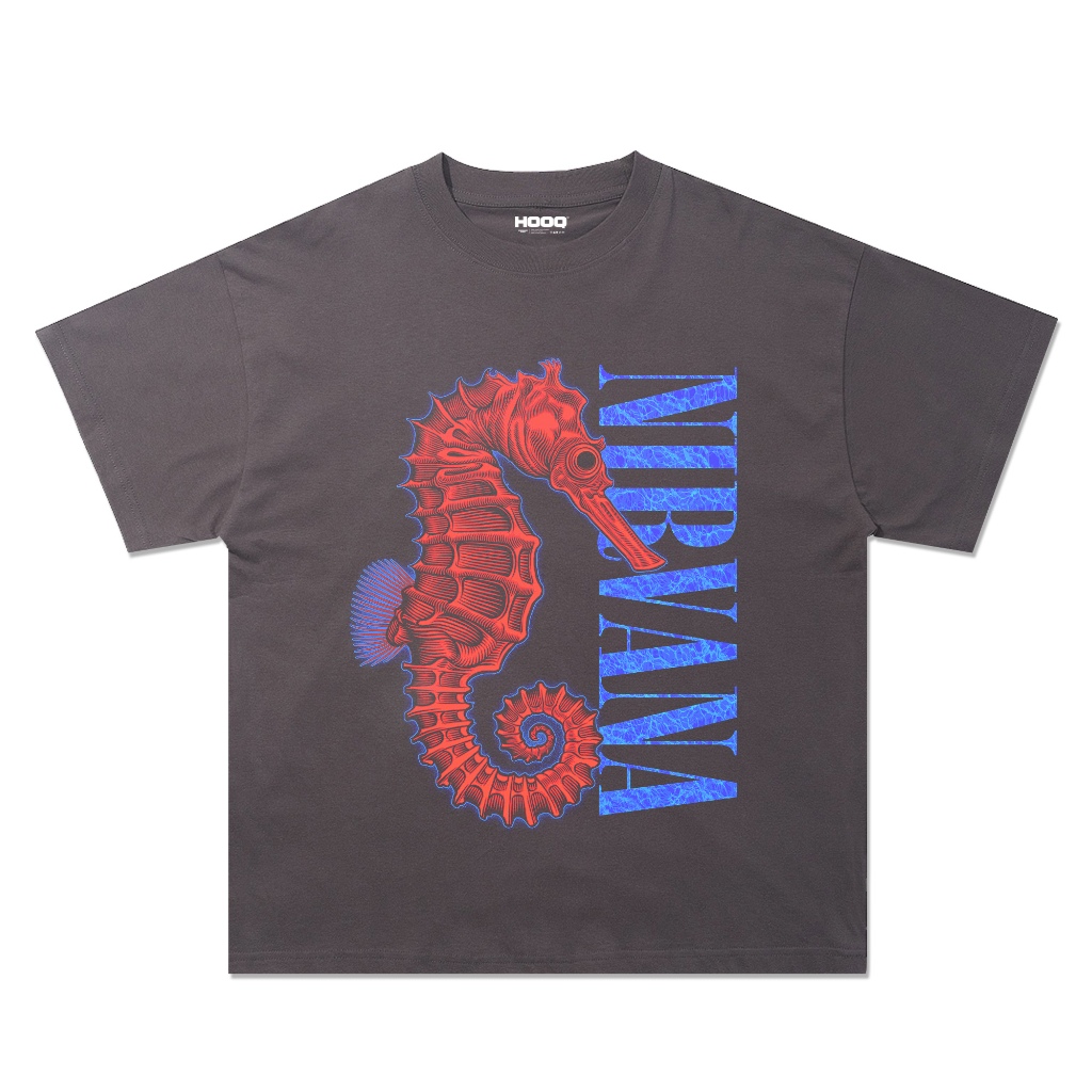 Kaos Nirvana Oversize Dark Grey Vintage Nirvana T-shirt