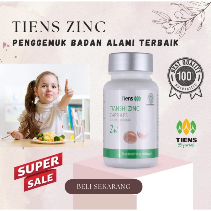 COD ( Gratis Ongkir ) Zinc Capsule Vitamin Penambah Nafsu Makan Anak bisa dikonsumsi dari bayi 6 bul