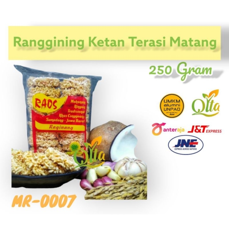 

Rengginang Rangginang Ketan Terasi Raos 260 gram