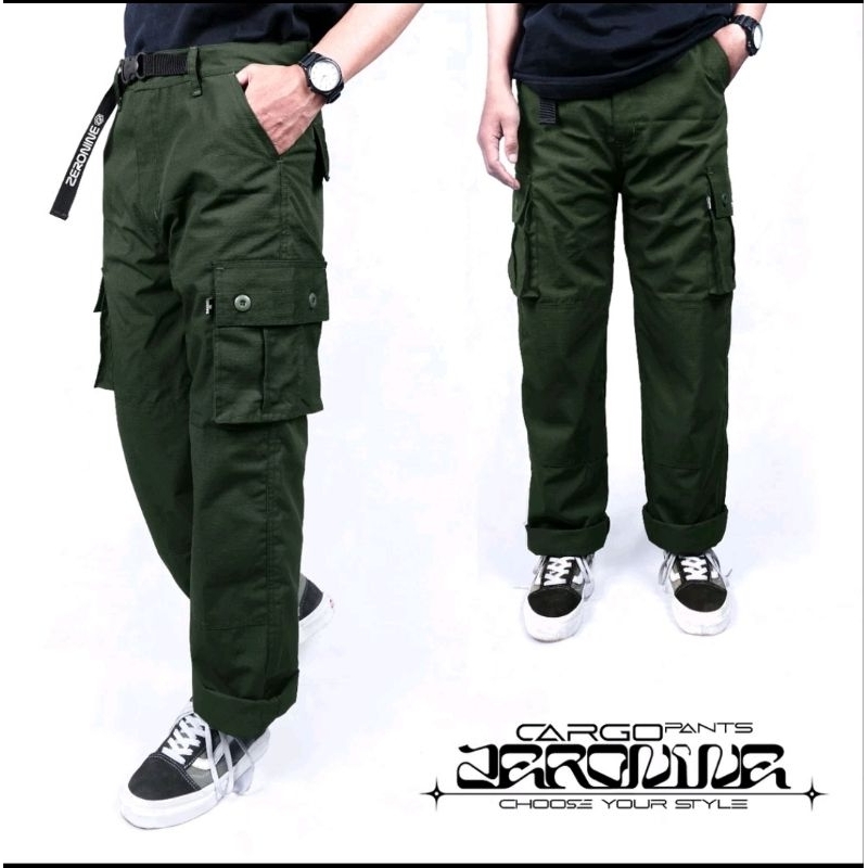 ZERONINE Celana Cargo pants / ZERONINE Celana pria / ZERONINE Celana Reguler / ZERONINE Celana Cargo
