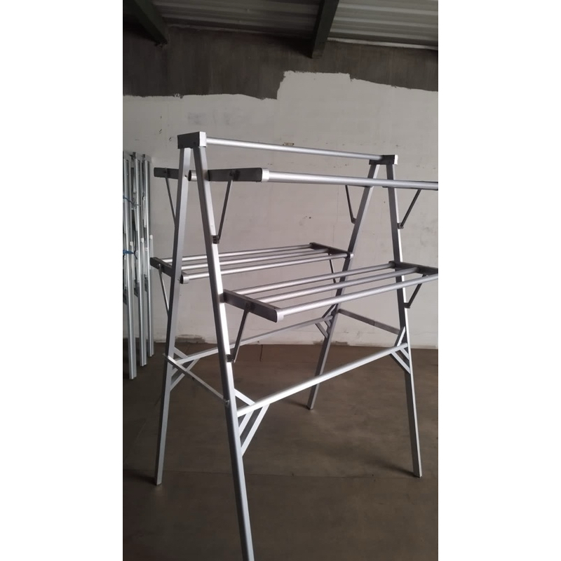 [ KHUSUS SURABAYA ] Jemuran Baju / Jemuran Handuk Aluminium Garis Sayap 1M 1.5M 2M