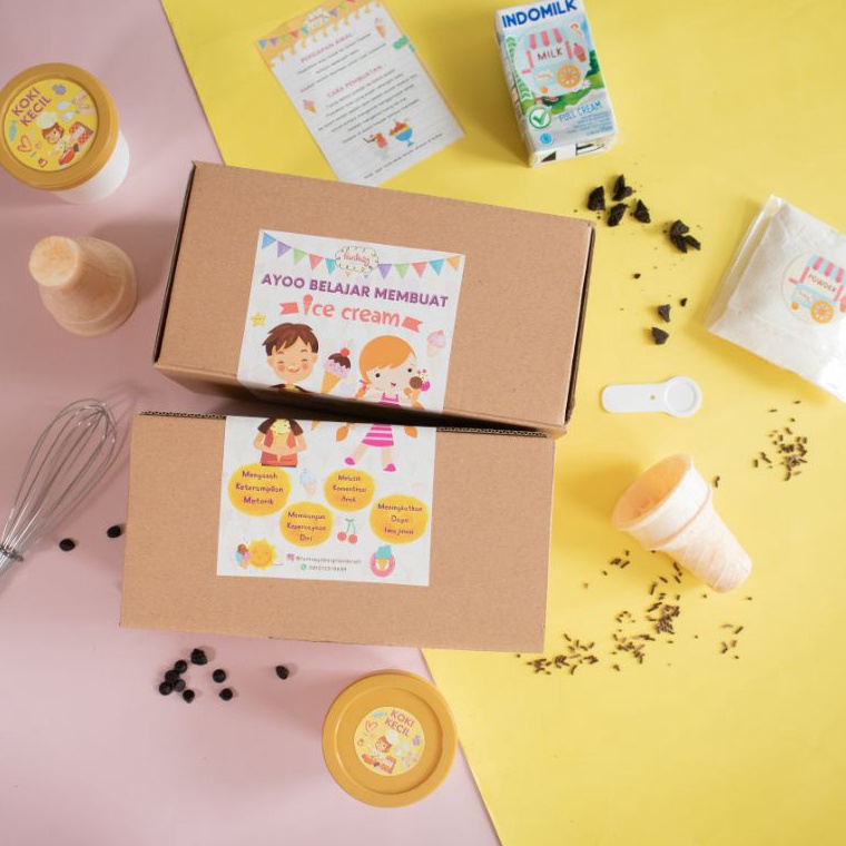 

FLASH SALE DIY ice cream souvenir membuat es krim hampers ulang tahun cara membuat ice cream anakanak