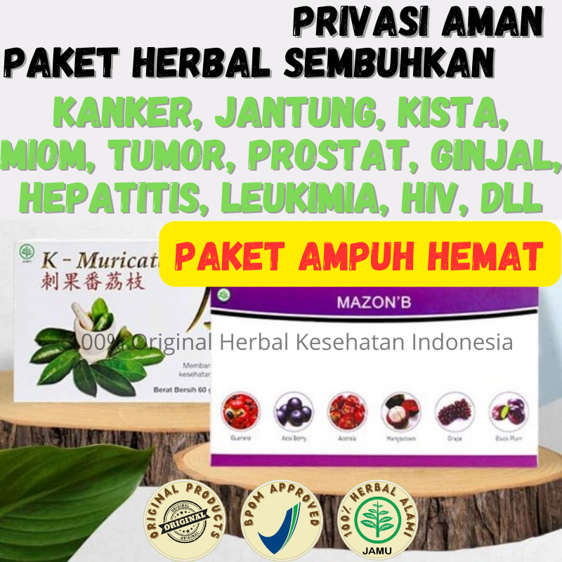 Mazon B (amazon berries) & K Muricata Obat Herbal Kanker, Jantung, Kolesterol, Tumor, Gagal Ginjal
