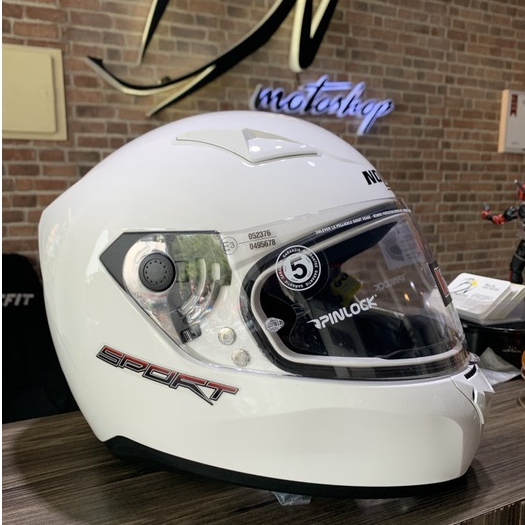 Helm Nolan N60.5 White Sport fullface nolan