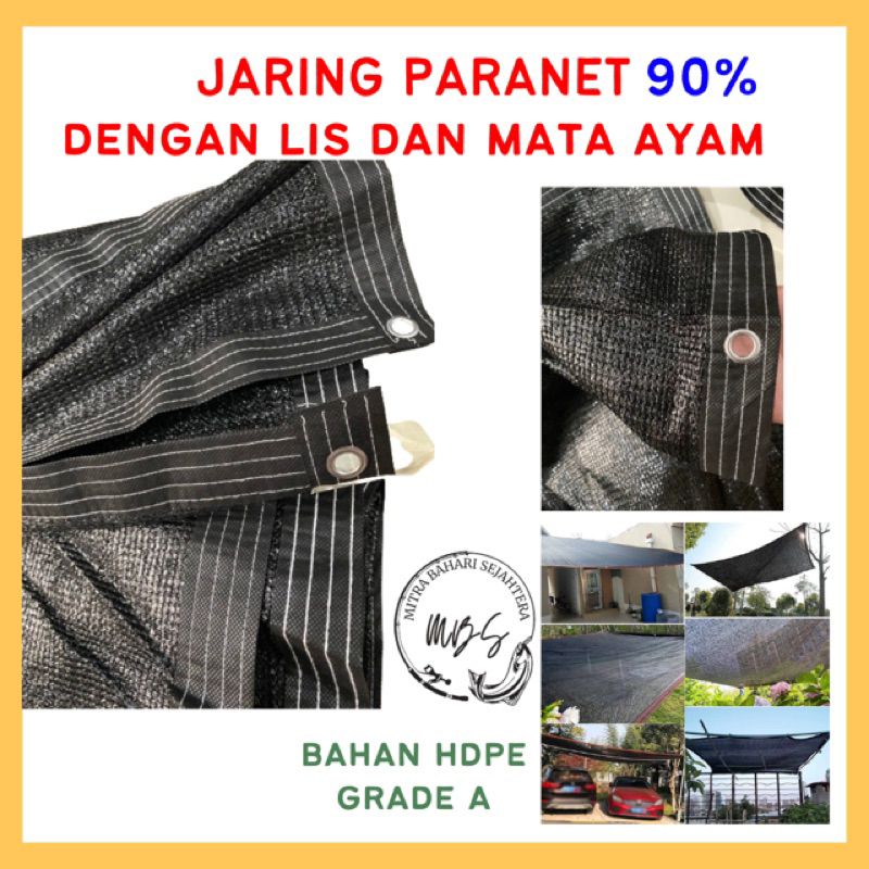 JARING PARANET 90% | DENGAN JAHIT LIST DAN MATA AYAM | ECER