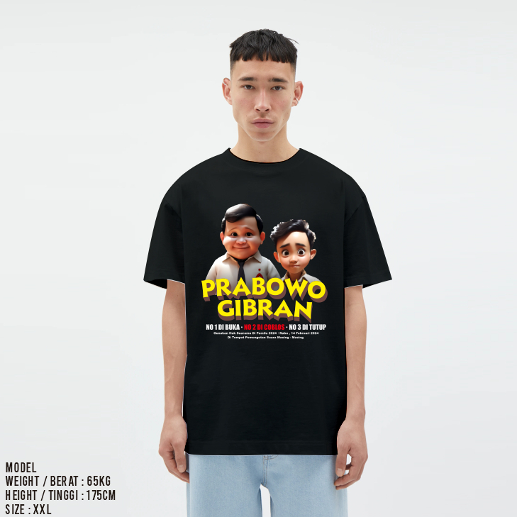 Kaos Viral Prabowo Gemoy - Kaos Gemoy Pria Wanita - Kaos Gemoy Prabowo Gibran 2024 - Kaos New Arival