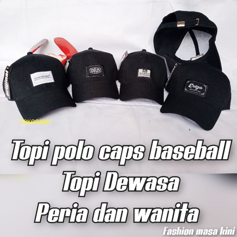 Topi baseball cakop besi topi polo caps topi dewasa topi rekomendasi masa kini topi unisex