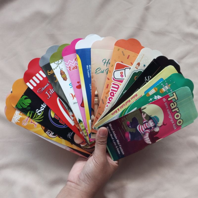 

20 Lembar Amplop JUMBO. amplop lebaran Random Sudah jadi