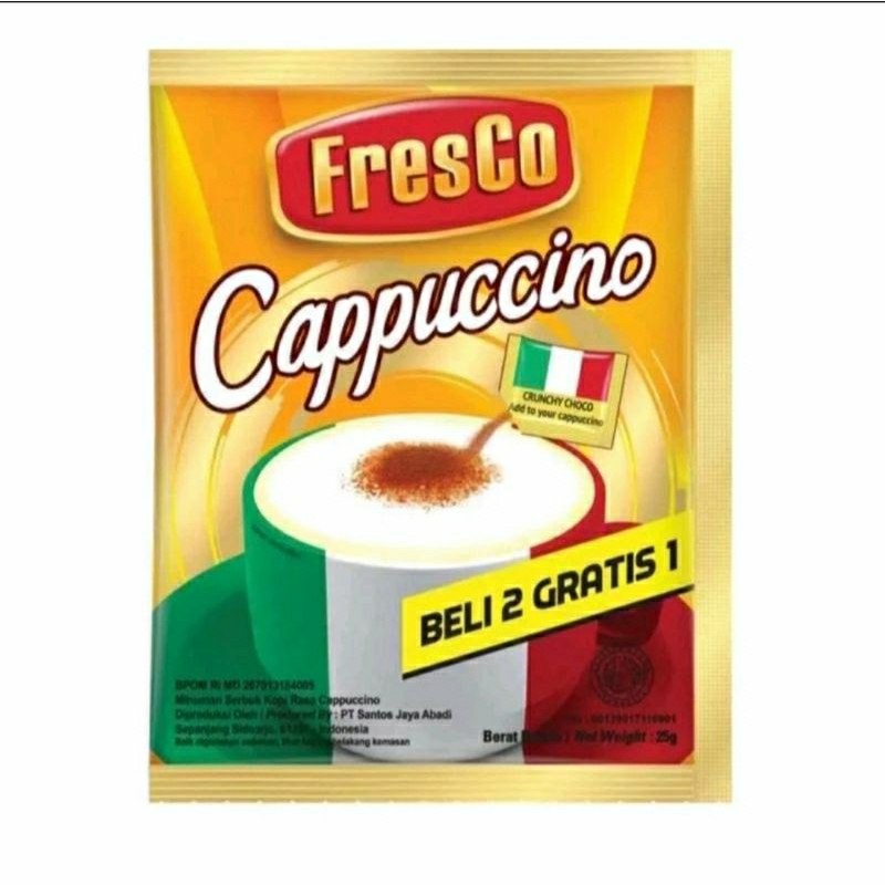 

Kopi Fresco Cappucino isi 15 sachet