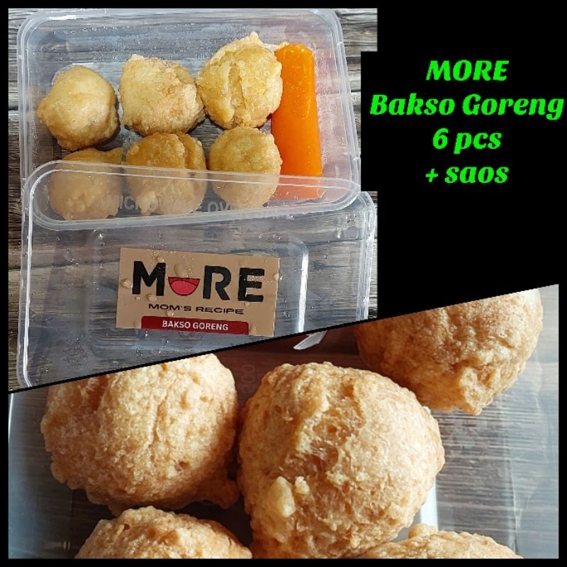 

MORE Bakso Goreng Premium 6 pcs Frozen + Saos