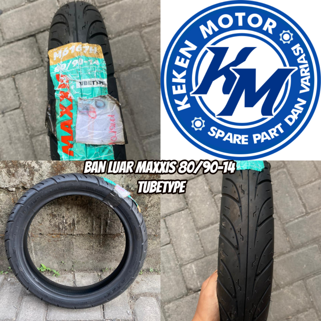 BAN LUAR MAXXIS 80/90-14 90/90-14 NON TUBLESS || BAN LUAR MATIC MERK MAXXIS 80/90-14 90/90-14 NON TU
