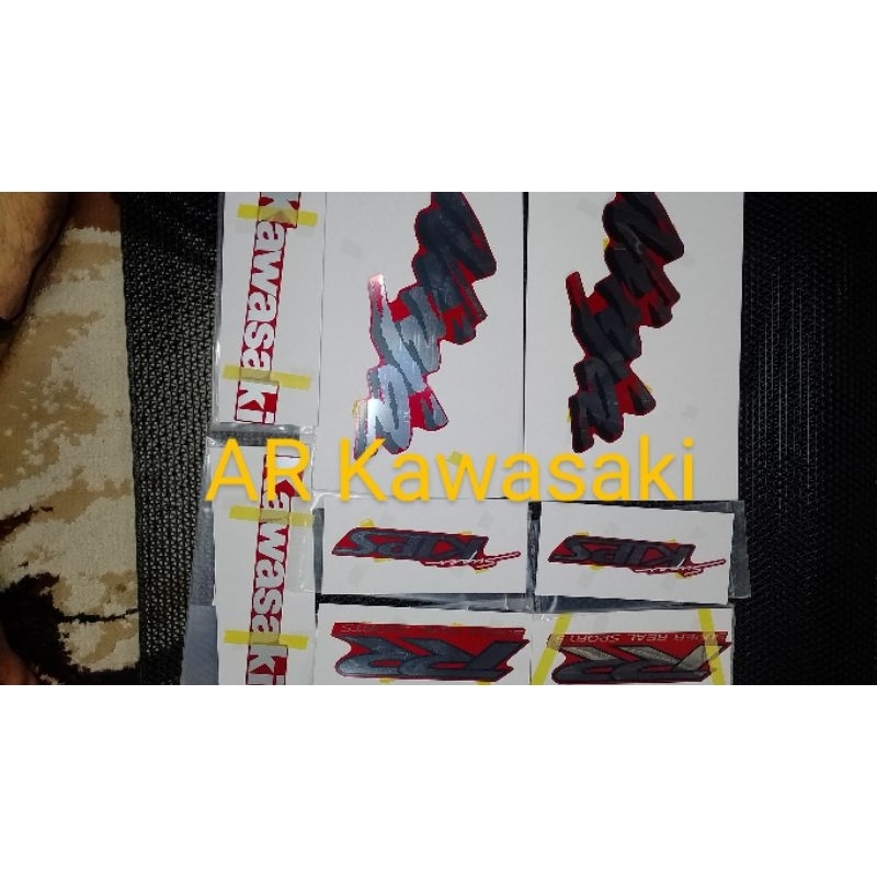 stiker Kawasaki ninja Rr old merah maroon original