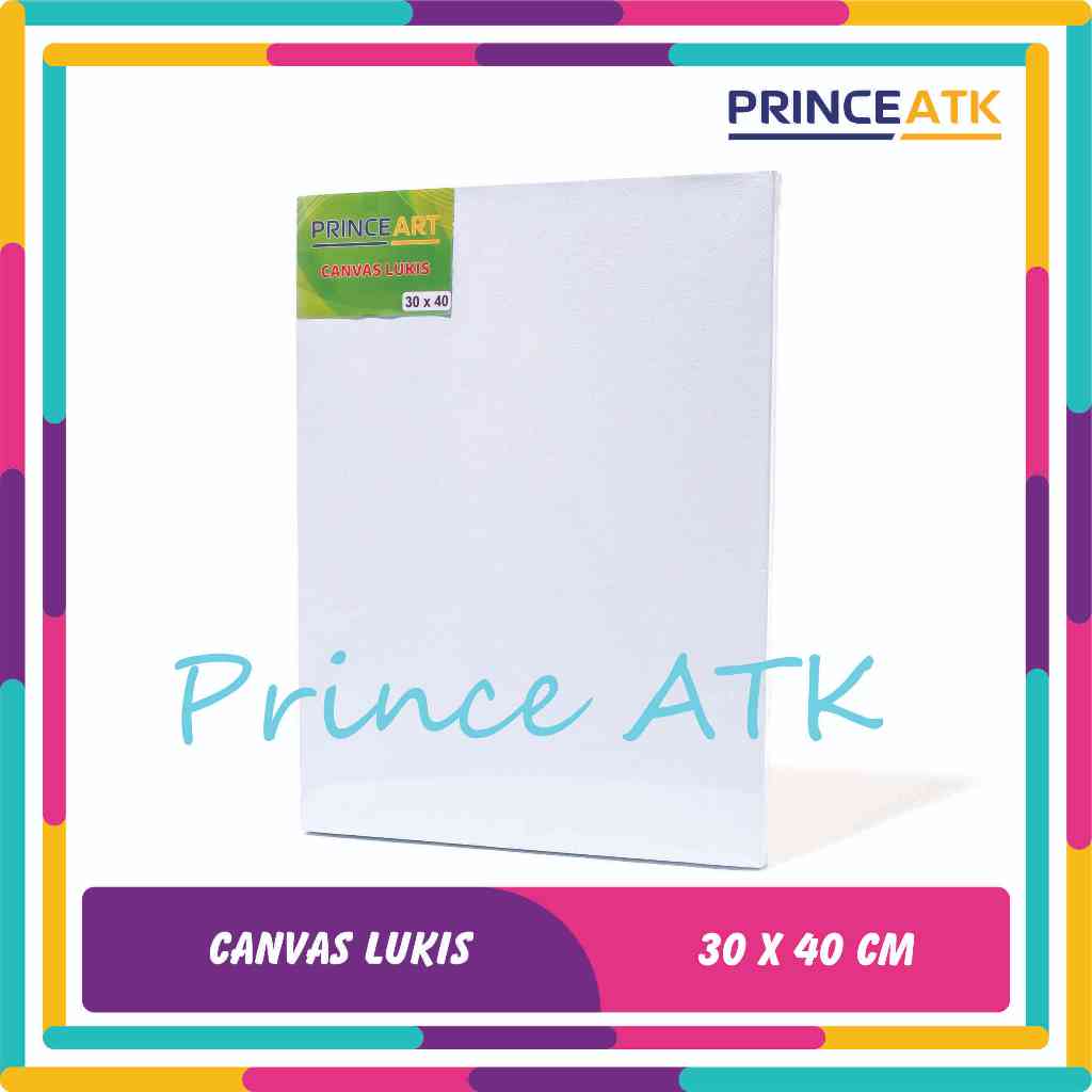 

[PRINCE ART] Canvas / Kanvas Lukis Putih Ukuran 30 x40 Cm