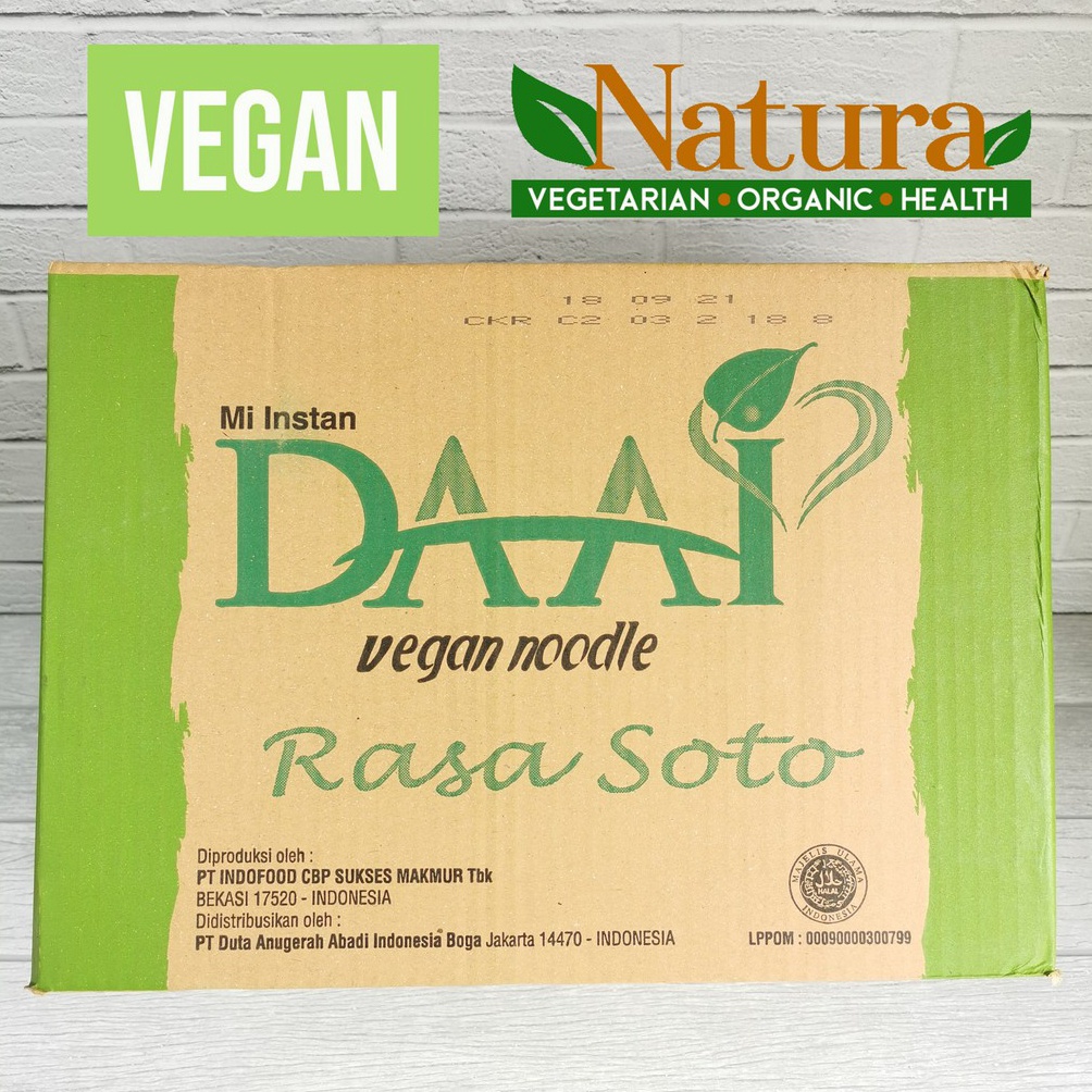 

Laris DAAI Mi Instant 1 Dus 4 Bungkus Vegan Vegetarian JII