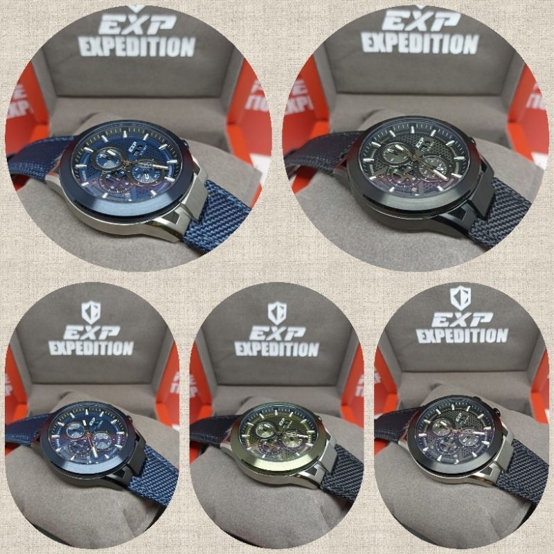Jam Tangan Pria Expedition 6852 EXP6852 EXP 6852 Tali Kain / Kanvas