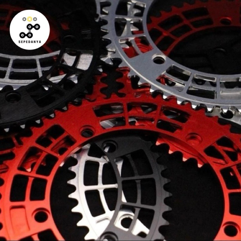 Intro7 not AARN Alloy Chainring Chain Ring 51T 51 T BCD 144MM 144 MM Sepeda Fixie Fixed Gear Track T