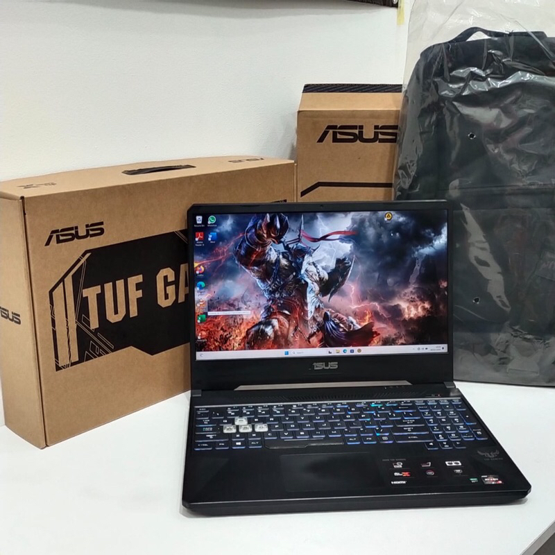asus tuf gaming fx505dt amd ryzen 5-3550H/vga gtx 1650/ram 16GB/SSD 256GB/HARDDISK 1000GB