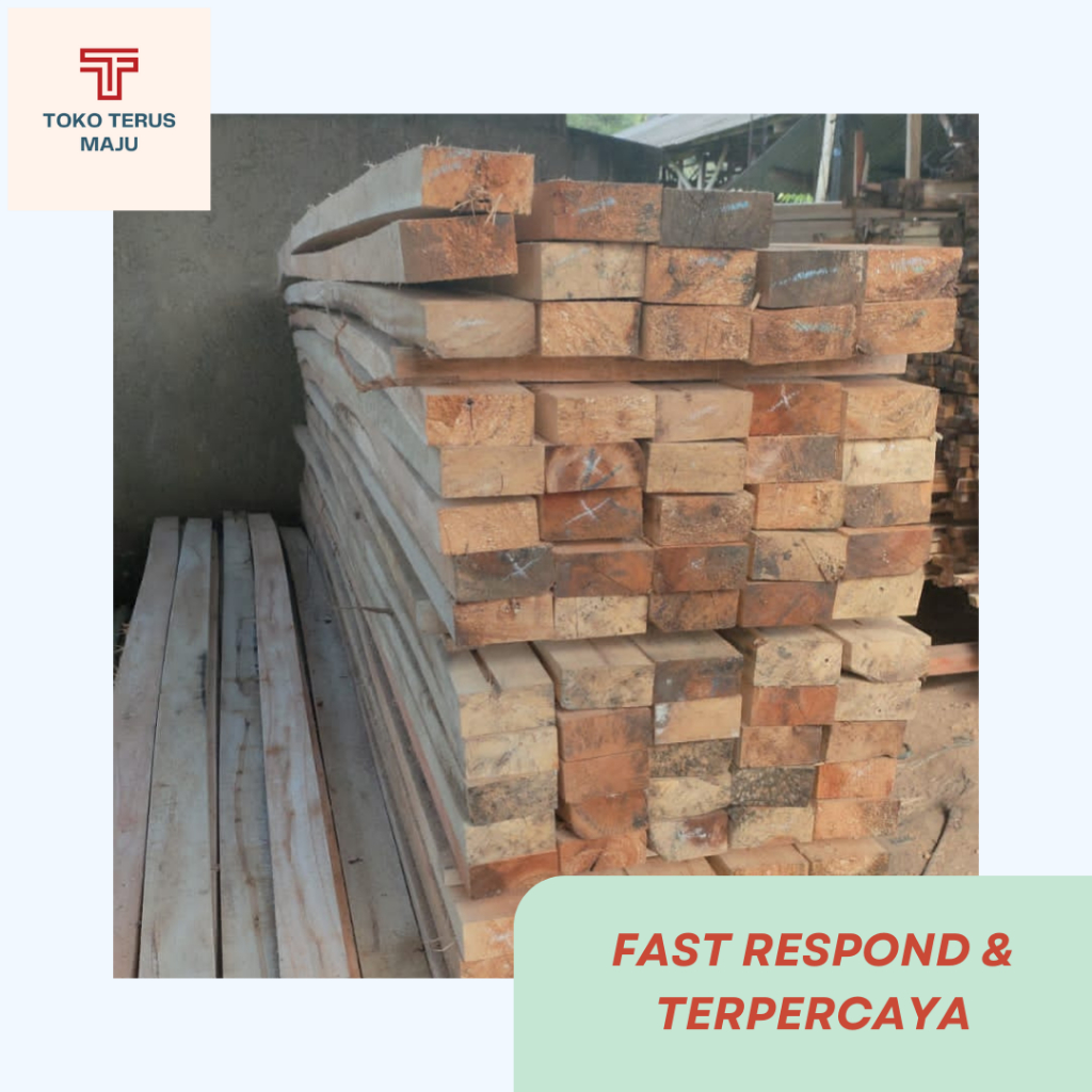 Kayu Balok 6/12 Kualitas Lurus Lepasan untuk Proyek - Harga per Kubik - Harga Terbaik