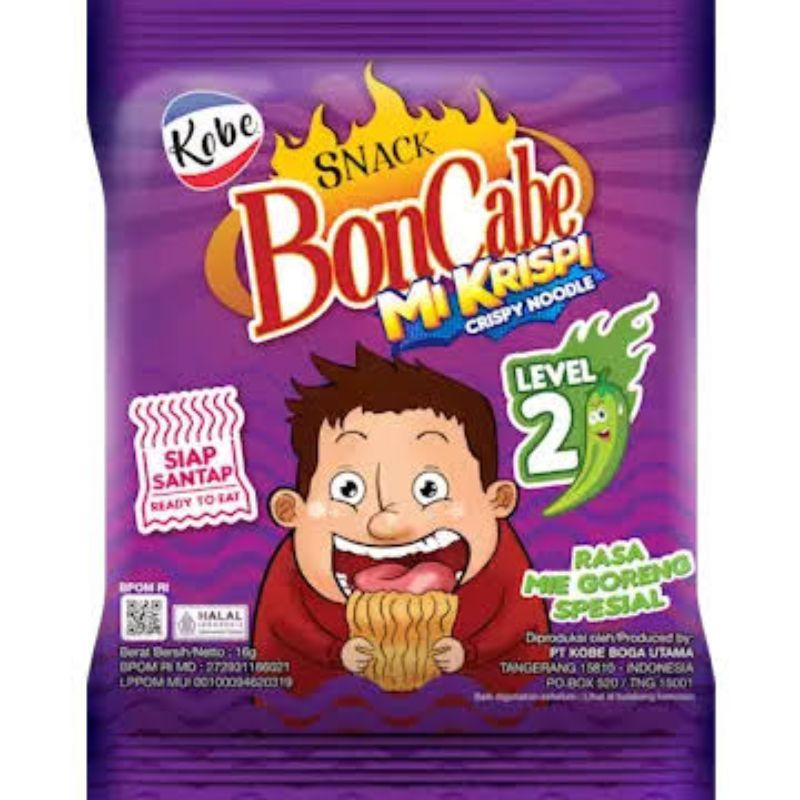 

Mie Kremezz Bon Cabe level 2 Kemasan 1Renceng isi 10pcs
