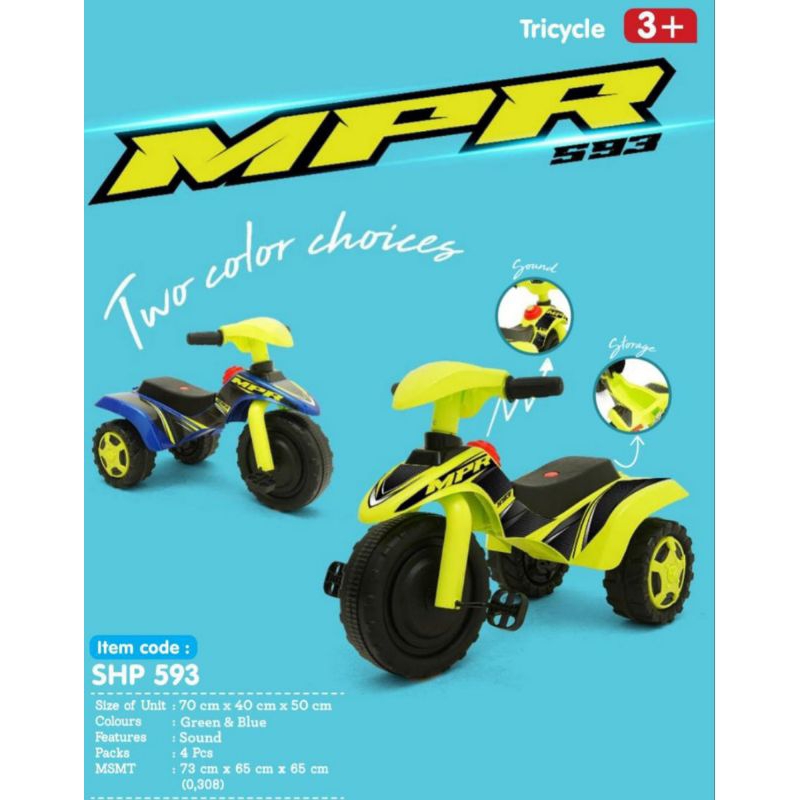 SHP MPR 593 SEPEDA GOWES ANAK MODEL MOTOR FREE BATRE