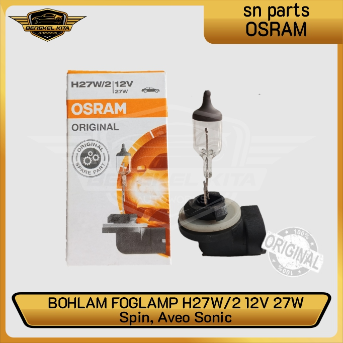 Bohlam Lampu Kabut Foglamp Chevrolet SPIN AVEO SONIC Osram H27W 2 12V 27W