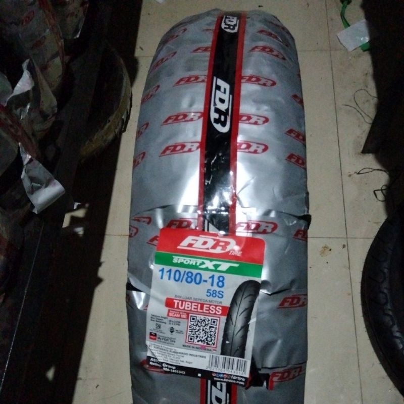 FDR 110/80-18 SPORT XT BAN LUAR FDR RING 18 TUBELESS TL SPORTXT BAN MOTOR 110 80 RING18 TUBLESS