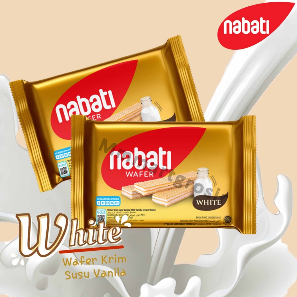 

Nabati Richoco / Wafer Krim Susu Vanilla / Rasa White Milk Vanilla / 37gr