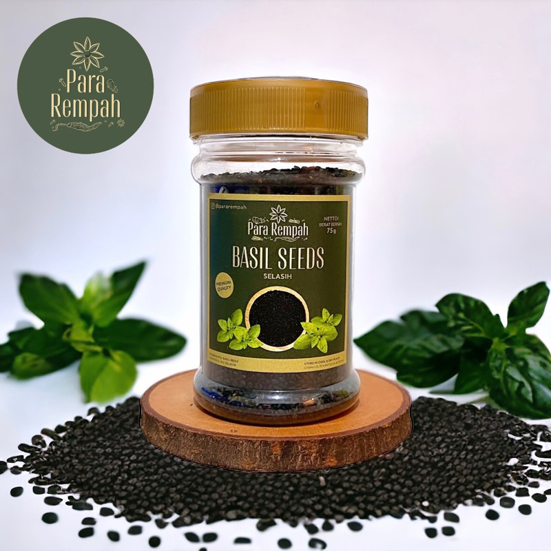 

Selasih / Basil Seeds / Biji Selasih kualitas Premium - Para Rempah Bumbu Dapur pararempag