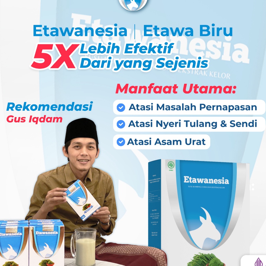 

KDSF611 DISKON ETAWANESIA ETAWA BIRU Susu Kambing Etawa Platinum Ekstrak Moringa Folium Daun Kelor Krimer Bubuk 2gr