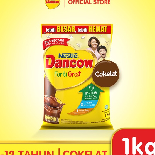 

SNCH211 99 BRANDS FESTIVAL DANCOW Fortigro Susu Bubuk Susu Anak Coklat Pouch 1kg