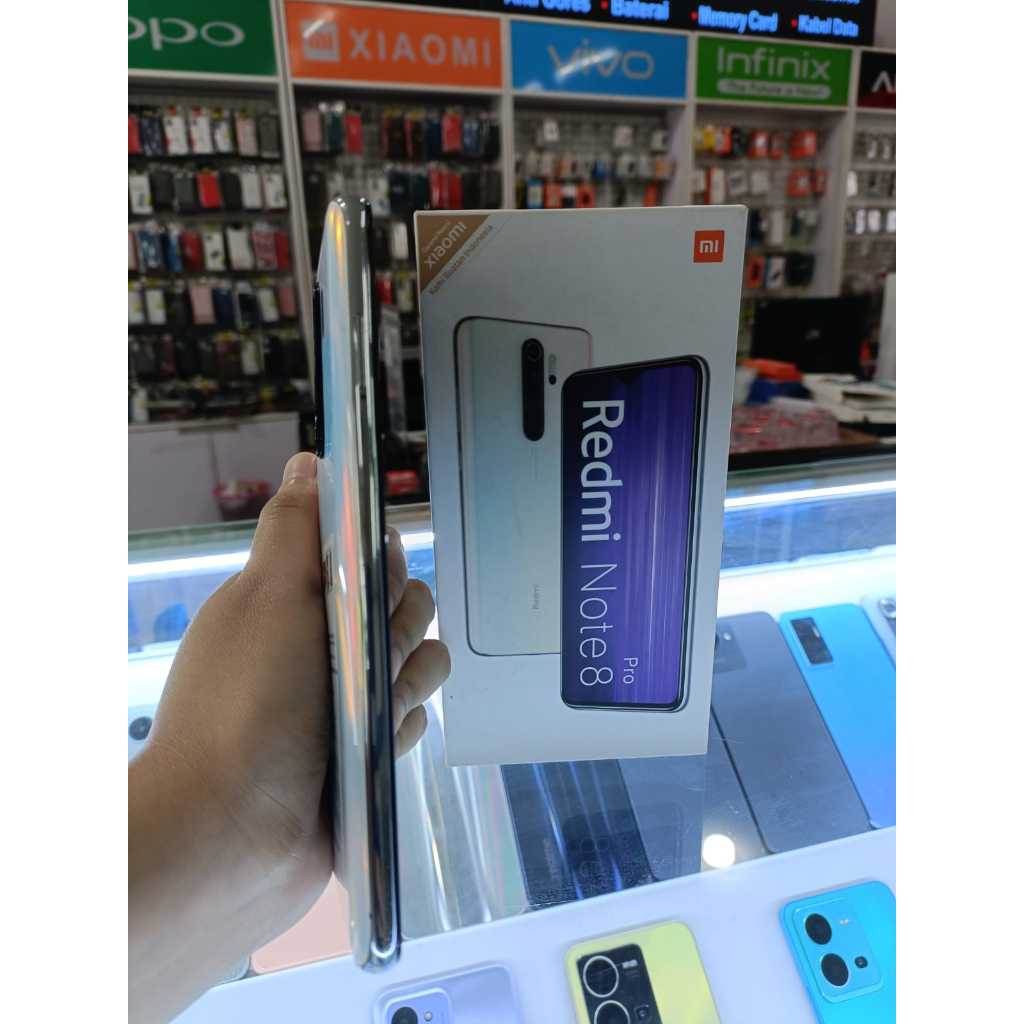 XIAOMI REDMI NOTE 8 PRO 6 128 6/128GB SECOND SEKEN BEKAS FULL SET