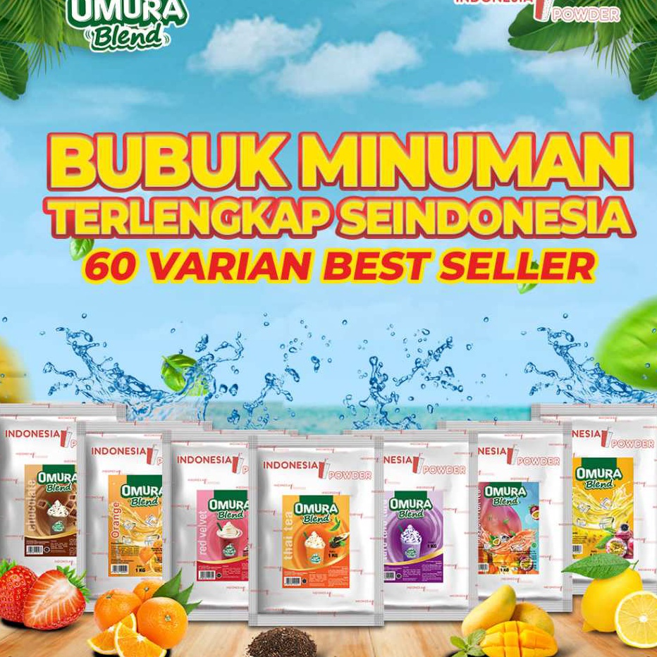 

XHPZ2514 99 BRANDS FESTIVAL SERIES OMURA Blend Bubuk Minuman Instant Aneka Rasa Mix Omura Powder 1 KG
