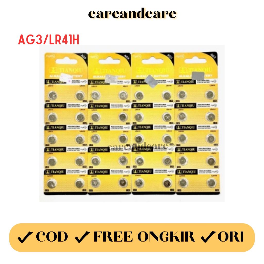 BATERAI / BATTERY KANCING CELL AG3/LR41H