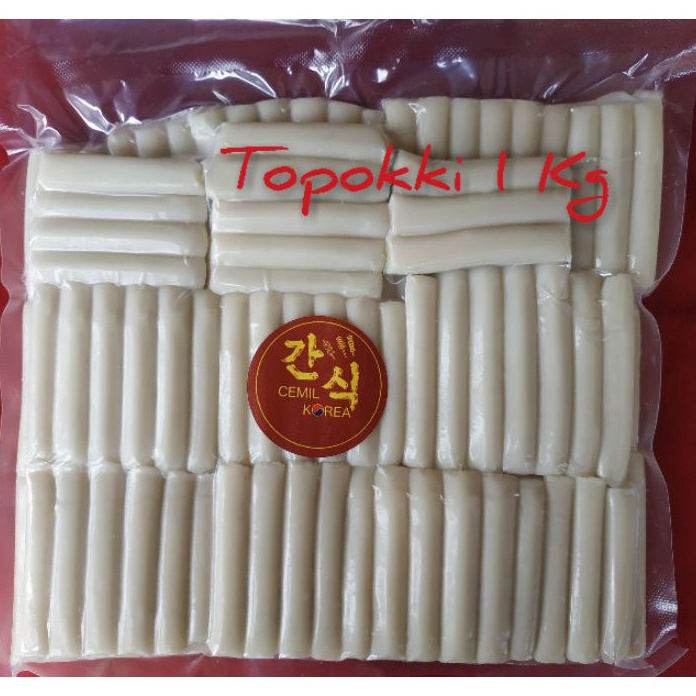 

QDMM272 Terlaris TOPOKI TOPPOKI TtEOKBOKKI TOPOKKI RICE CAKE 1KG MAKANANCEMILAN KOREA