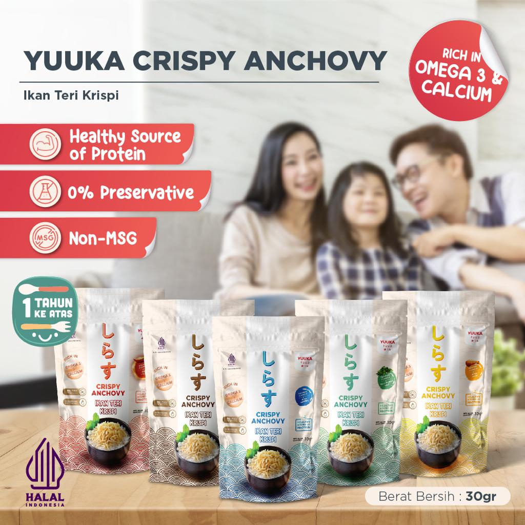 

Yuuka Food Crispy Anchovy Ikan Teri Crispy - 30gr