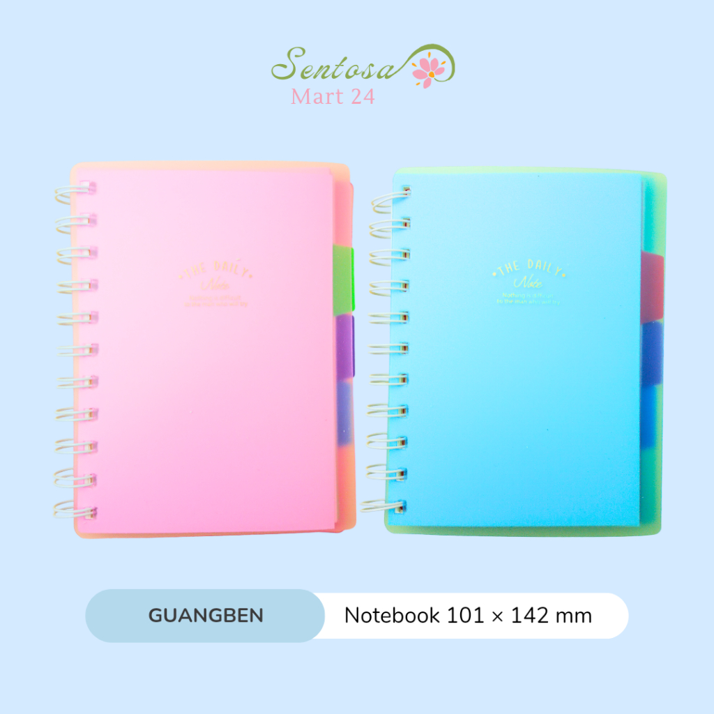 

GUANGBEN Notebook Buku Tulis Catatan Jurnal Diary Ukuran 101 × 142 mm 50311-19 | SentosaMart24